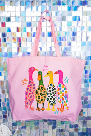 Neon Quack Pack Canvas Jumbo Tote - Wholesale Accessory Market
