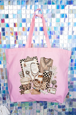 On Call In Style Canvas Jumbo Tote - Wholesale Accessory Market