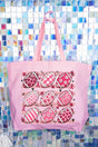 Painted Touchdowns for Hope Canvas Jumbo Tote - Wholesale Accessory Market