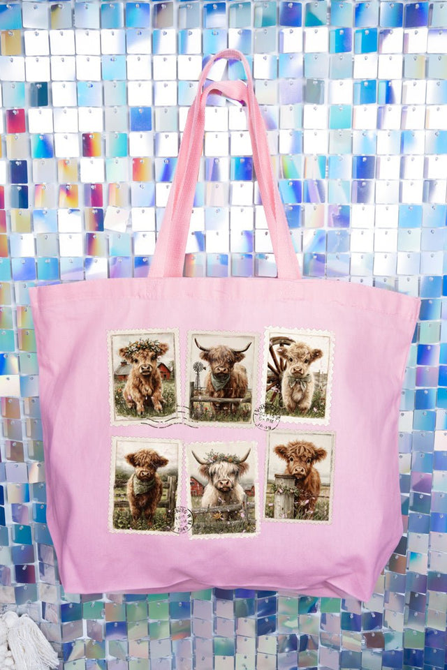 Pastures & Postcards Canvas Jumbo Tote - Wholesale Accessory Market