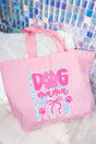 Pawfectly Pink Dog Mama Canvas Jumbo Tote - Wholesale Accessory Market