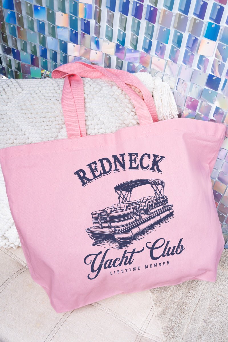 Redneck Yacht Club Canvas Jumbo Tote - Wholesale Accessory Market