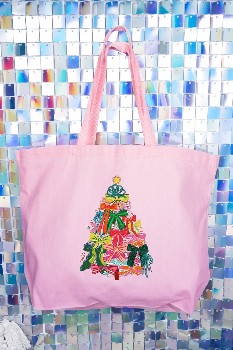 Ribbon On Top Canvas Jumbo Tote - Wholesale Accessory Market