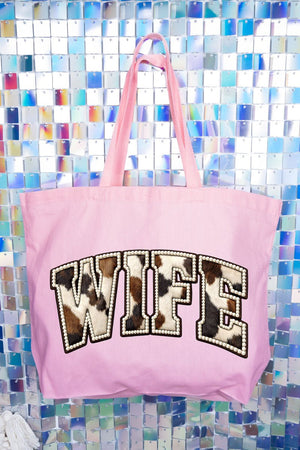 Rodeo Pearl Wife Canvas Jumbo Tote - Wholesale Accessory Market