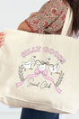 Silly Goose Social Club Canvas Jumbo Tote - Wholesale Accessory Market