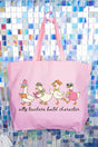 Silly Teachers Goose Parade Canvas Jumbo Tote - Wholesale Accessory Market
