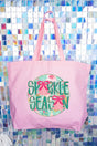 Sparkle Season Canvas Jumbo Tote - Wholesale Accessory Market