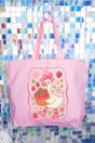 Strawberry Goose Canvas Jumbo Tote - Wholesale Accessory Market