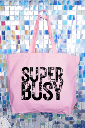 Super Busy Canvas Jumbo Tote - Wholesale Accessory Market