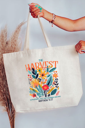The Harvest Canvas Jumbo Tote - Wholesale Accessory Market