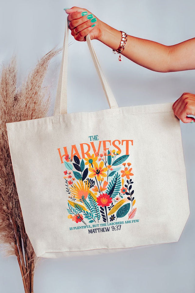 The Harvest Canvas Jumbo Tote - Wholesale Accessory Market