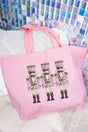 The Painted Nutcrackers Canvas Jumbo Tote - Wholesale Accessory Market
