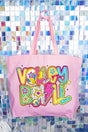 Vibrant Volleyball Canvas Jumbo Tote - Wholesale Accessory Market
