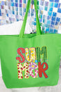Watermelon Summer Canvas Jumbo Tote - Wholesale Accessory Market