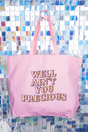 Well Ain't You Precious Canvas Jumbo Tote - Wholesale Accessory Market