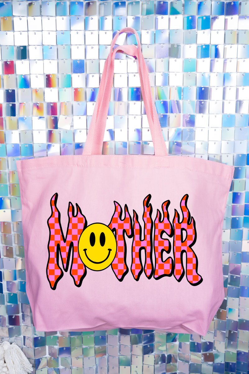 Y2K Mother Canvas Jumbo Tote - Wholesale Accessory Market
