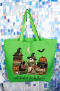 All Booked For Halloween Canvas Jumbo Tote - Wholesale Accessory Market