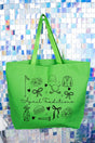 April Traditions Canvas Jumbo Tote - Wholesale Accessory Market
