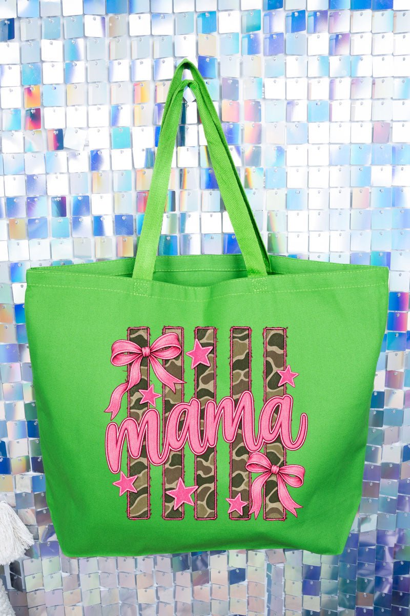 Camo Cutie Mama Canvas Jumbo Tote - Wholesale Accessory Market
