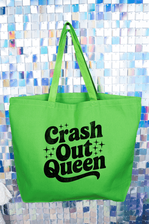 Crash Out Queen Canvas Jumbo Tote - Wholesale Accessory Market