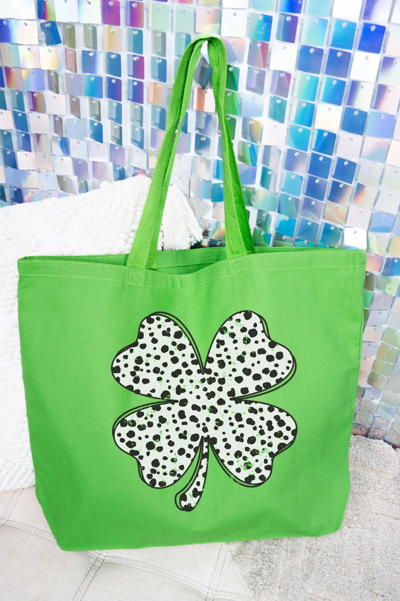Dalmatian Dots Clover Canvas Jumbo Tote - Wholesale Accessory Market