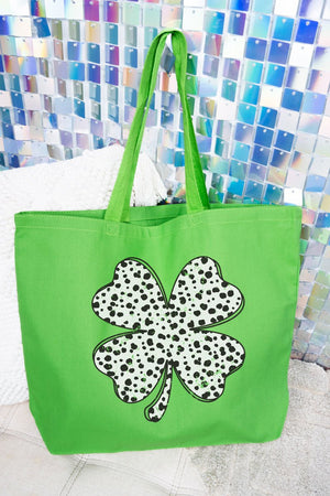 Dalmatian Dots Clover Canvas Jumbo Tote - Wholesale Accessory Market
