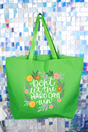 Don't Let The Hard Days Win Canvas Jumbo Tote - Wholesale Accessory Market