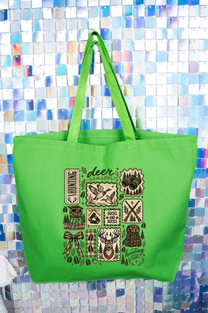 Ducks And Bucks Canvas Jumbo Tote - Wholesale Accessory Market