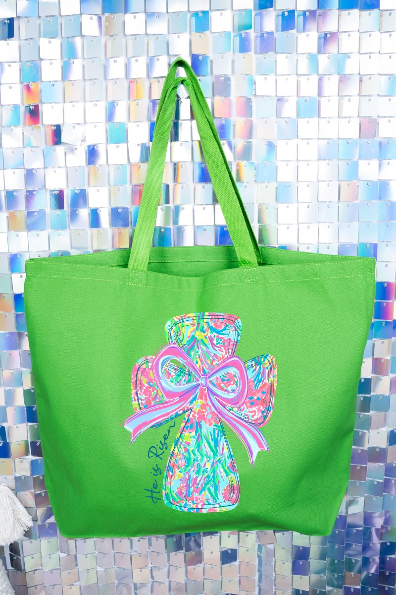 Faith & Frills Canvas Jumbo Tote - Wholesale Accessory Market