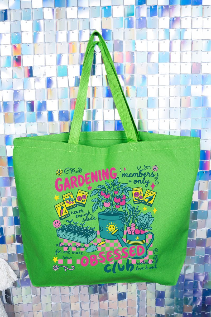 Gardening Club Canvas Jumbo Tote - Wholesale Accessory Market