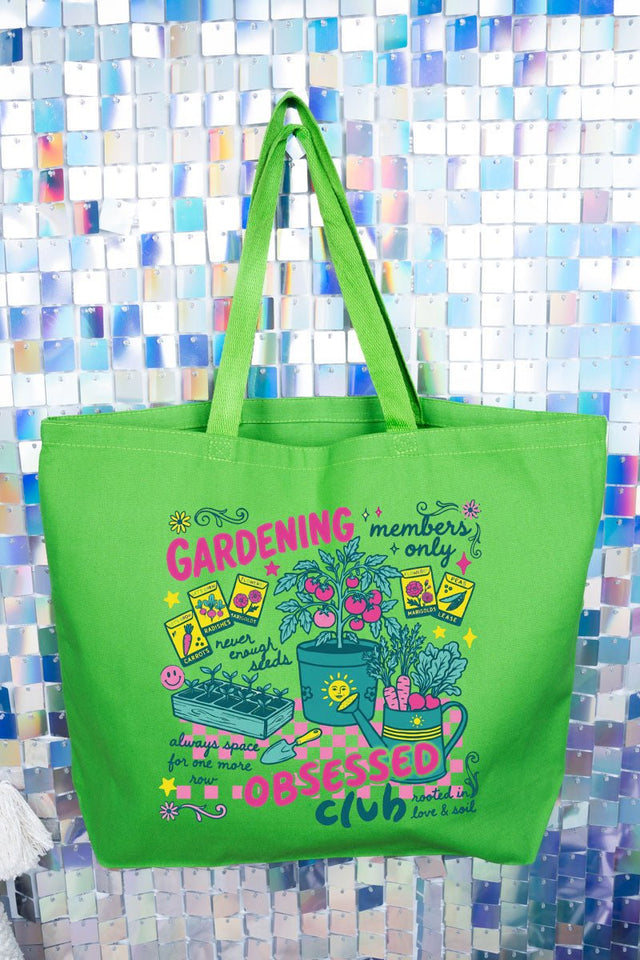Gardening Club Canvas Jumbo Tote - Wholesale Accessory Market