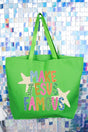 Make Jesus Famous Canvas Jumbo Tote - Wholesale Accessory Market