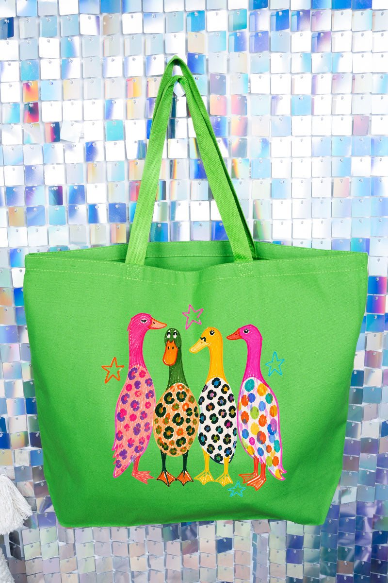 Neon Quack Pack Canvas Jumbo Tote - Wholesale Accessory Market