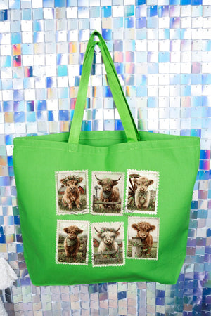 Pastures & Postcards Canvas Jumbo Tote - Wholesale Accessory Market