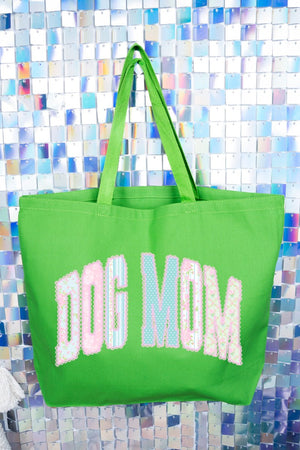 Rose Cottage Dog Mom Canvas Jumbo Tote - Wholesale Accessory Market