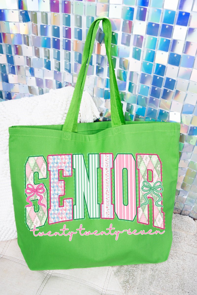 Senior Sweetheart 2027 Canvas Jumbo Tote - Wholesale Accessory Market