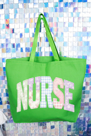 Soft Stitch Nurse Canvas Jumbo Tote - Wholesale Accessory Market