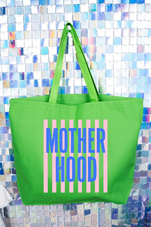 Striped Motherhood Canvas Jumbo Tote - Wholesale Accessory Market