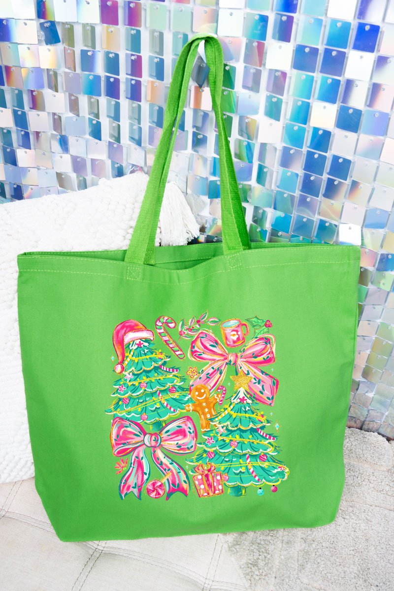 Sugarplum Magic Canvas Jumbo Tote - Wholesale Accessory Market