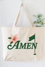 Amen & Azalea Canvas Jumbo Tote - Wholesale Accessory Market