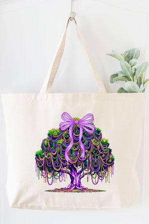 Bayou Bead Tree Canvas Jumbo Tote - Wholesale Accessory Market