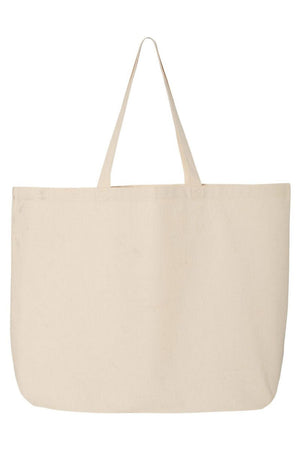 Better Person When I'm Tan Canvas Jumbo Tote - Wholesale Accessory Market