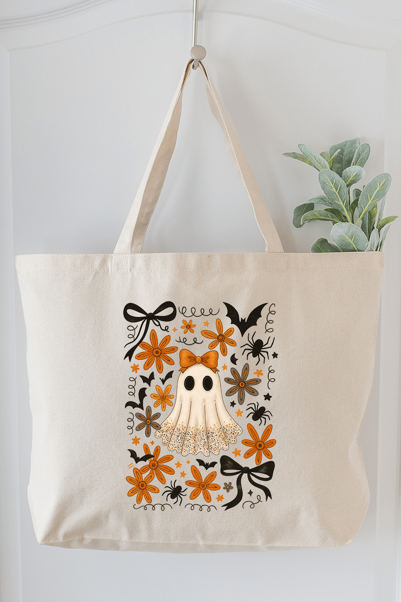 Boo'd Up Canvas Jumbo Tote - Wholesale Accessory Market