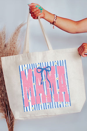 Daisy Darling Mama Canvas Jumbo Tote - Wholesale Accessory Market