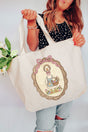 Easter Belle Spring Goose Canvas Jumbo Tote - Wholesale Accessory Market