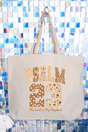 Floral Psalm 23 Canvas Jumbo Tote - Wholesale Accessory Market
