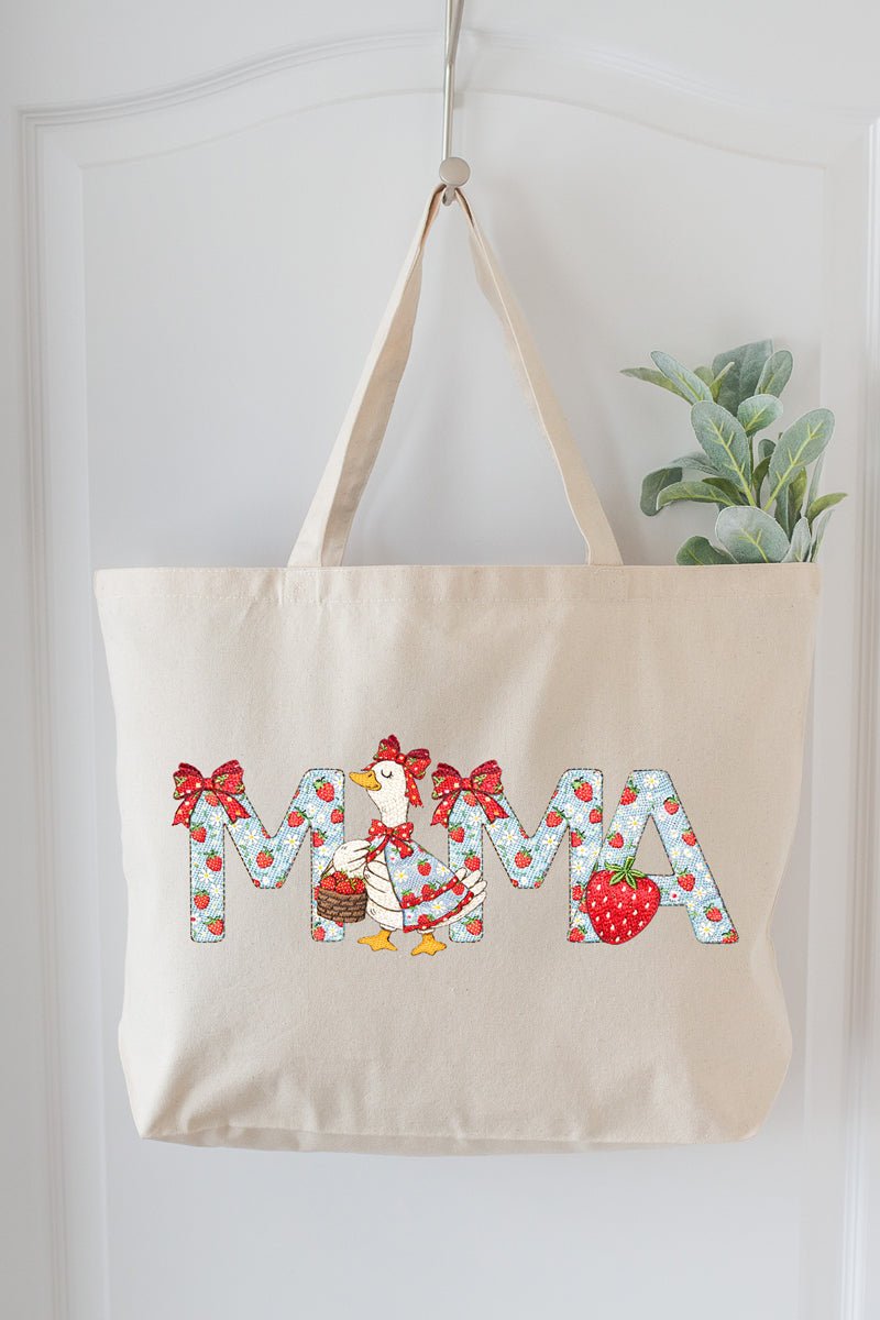 Gooseberry Mama Canvas Jumbo Tote - Wholesale Accessory Market