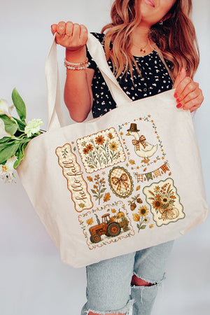 Harvest Keepsakes Canvas Jumbo Tote - Wholesale Accessory Market