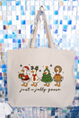 Just A Jolly Goose Canvas Jumbo Tote - Wholesale Accessory Market
