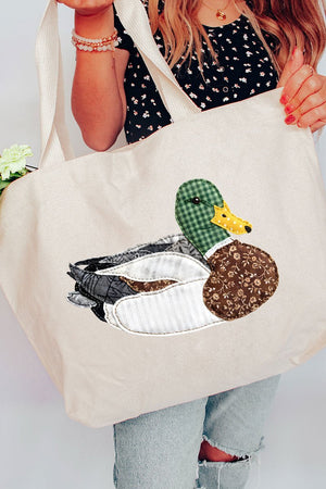 Mallard Marsh Canvas Jumbo Tote - Wholesale Accessory Market